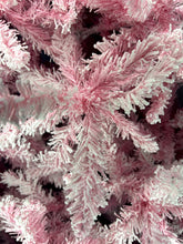 Cargar imagen en el visor de la galería, Arbol de Navidad modelo DH-77 ROSADO NEVADO (replegable)