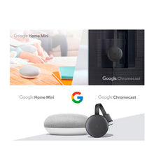 Cargar imagen en el visor de la galería, KIT SMART TV CHROMECAST 3 + HOME MINI GRIS
