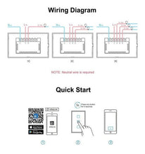 Cargar imagen en el visor de la galería, Sonoff T0US1C Interruptor Inteligente WIFI  Touch de 1 contacto (blanco)

