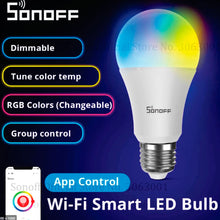 Cargar imagen en el visor de la galería, Sonoff B05 Interruptor Inteligente WIFI tipo bombilla RGB
