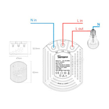 Cargar imagen en el visor de la galería, Sonoff D1 Interruptor Inteligente WIFI Control de intensidad de luz
