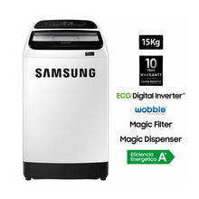 Cargar imagen en el visor de la galería, Lavadora carga superior 15 Kg. Samsung WA15T5260BW
