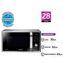 Cargar imagen en el visor de la galería, Microondas Samsung 28 lts. con interior Cerámico MG28F303TAS
