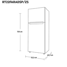 Cargar imagen en el visor de la galería, Refrigerador 234 lts. Samsung RT22FARADSP
